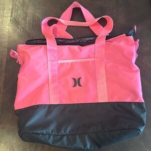 Pink Hurley travel bag
